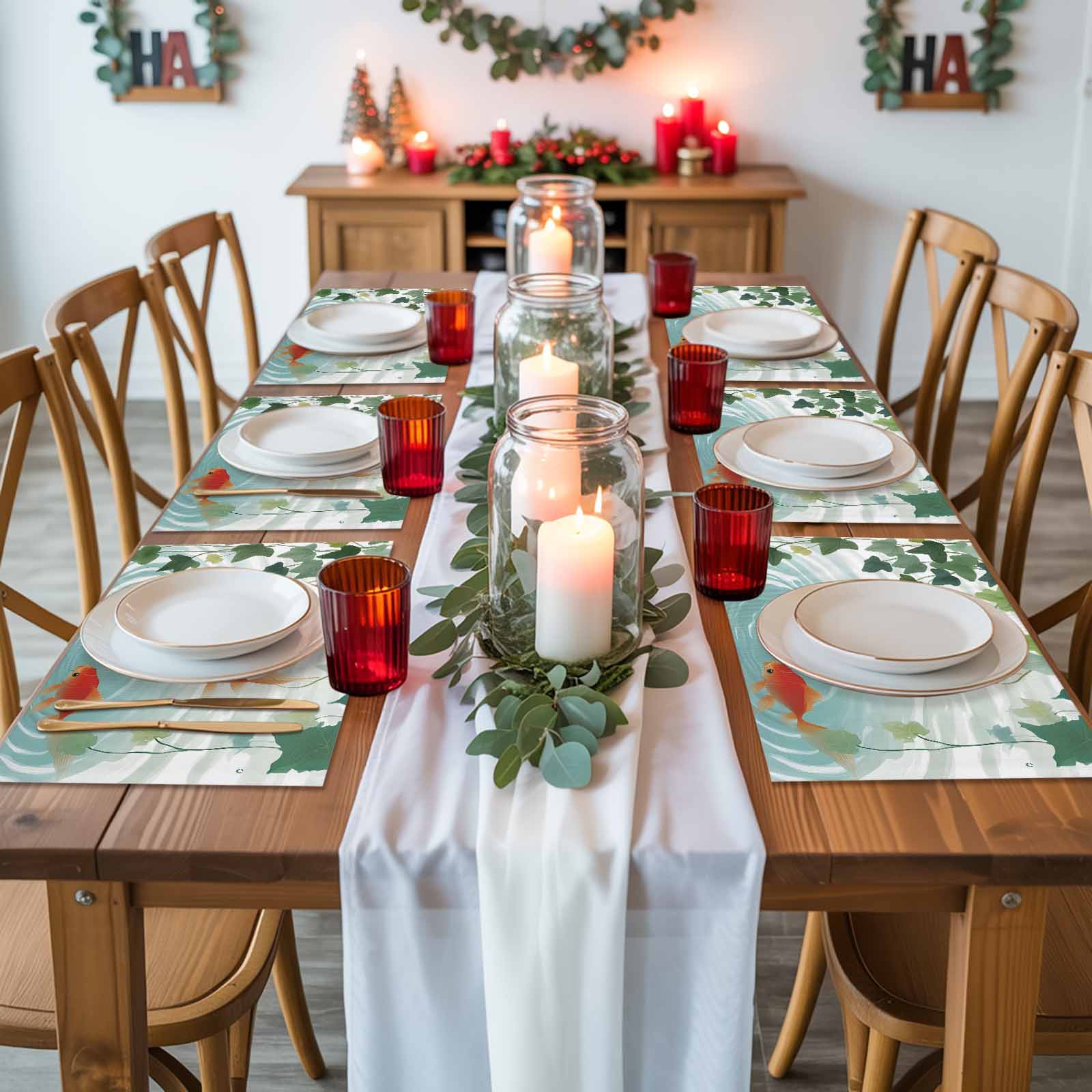 金鱼图案餐垫 —— 派对餐桌的鲜活氛围好物